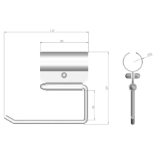 Uchwyt na papier do poręczy